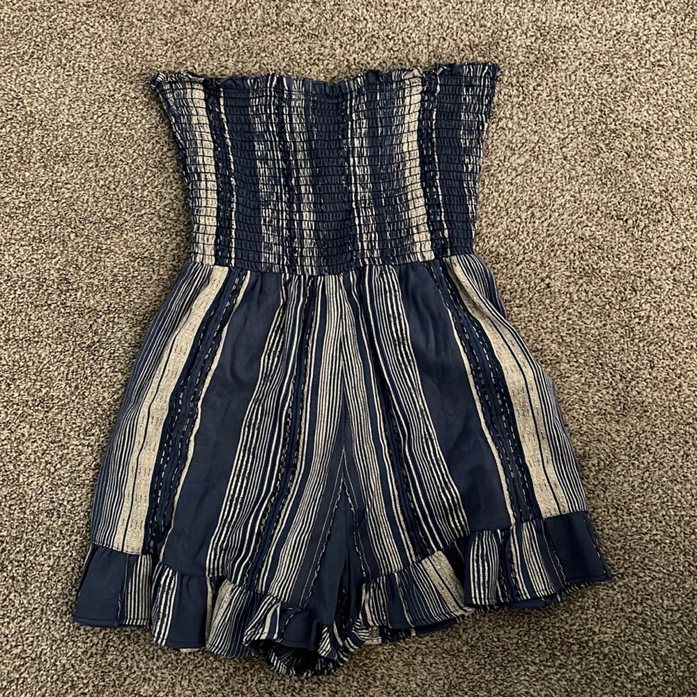 strapless romper, size M